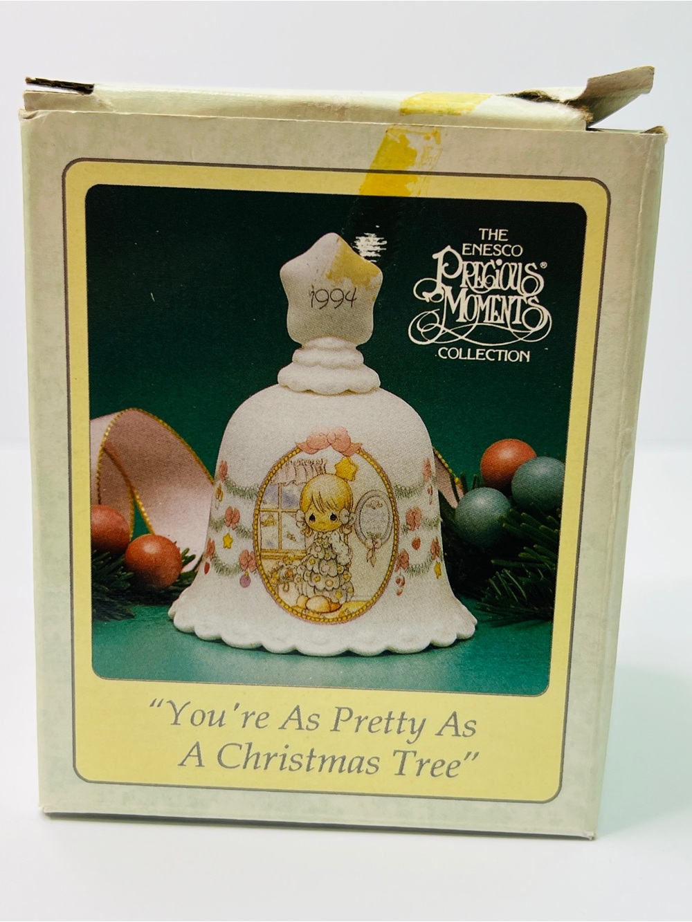 Precious Moments 1994 Christmas Bell You’re As Pretty As A Christmas Tree
